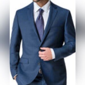 Paul Betenly Men's Blazer 40L Navy Blue Wool Italy